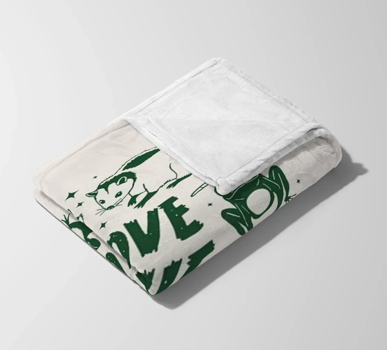 Amare chi non è amato coperta in pile da Eco Rebel Creative