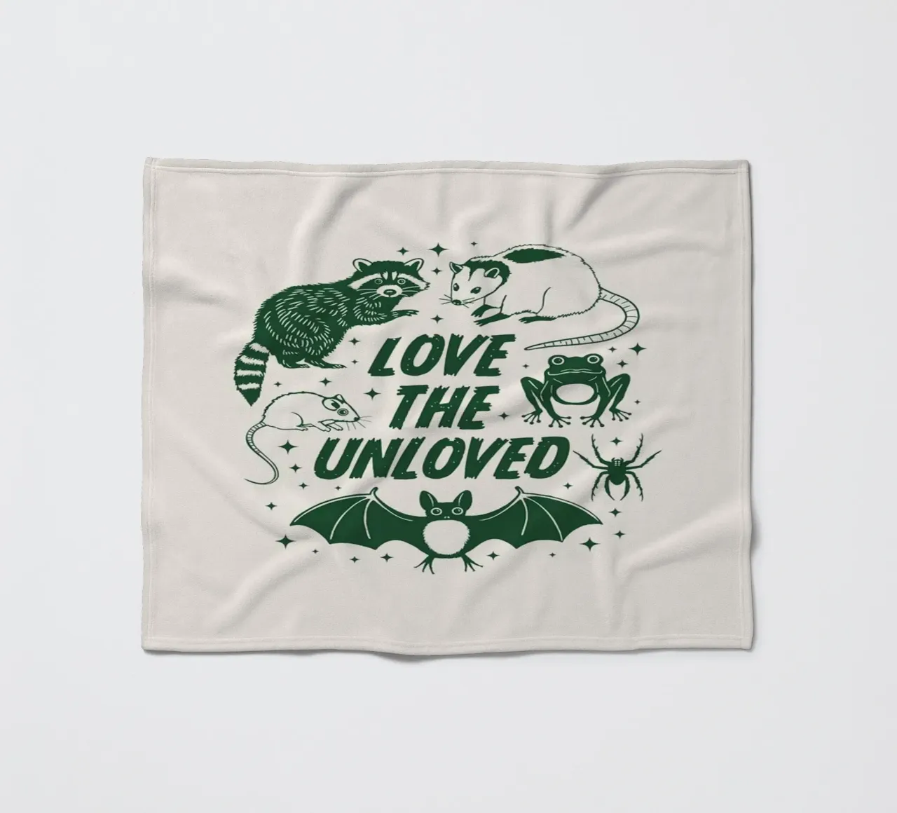 Amare chi non è amato coperta in pile da Eco Rebel Creative