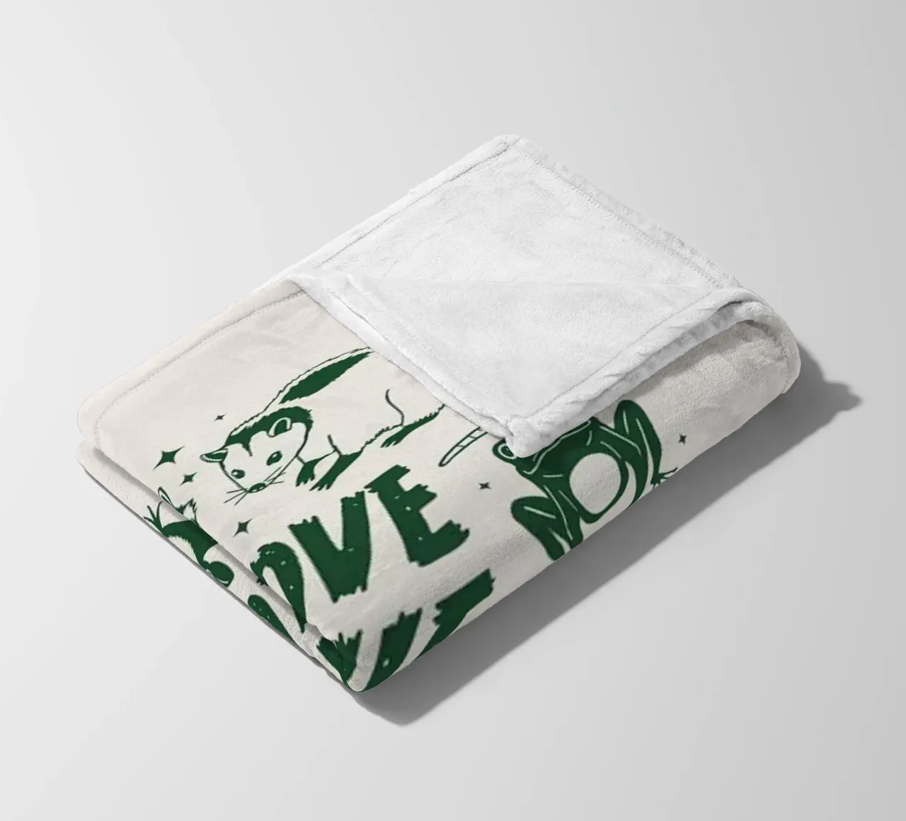 Amare chi non è amato coperta in pile da Eco Rebel Creative