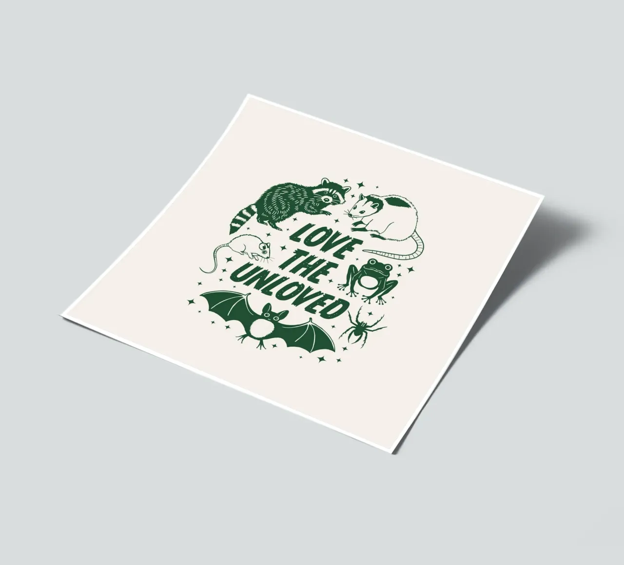 Liebe die Ungeliebten Stickerbogen von Eco Rebel Creative