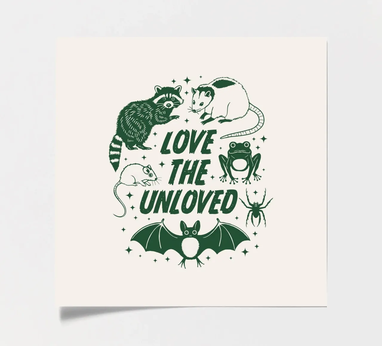 Liebe die Ungeliebten Stickerbogen von Eco Rebel Creative