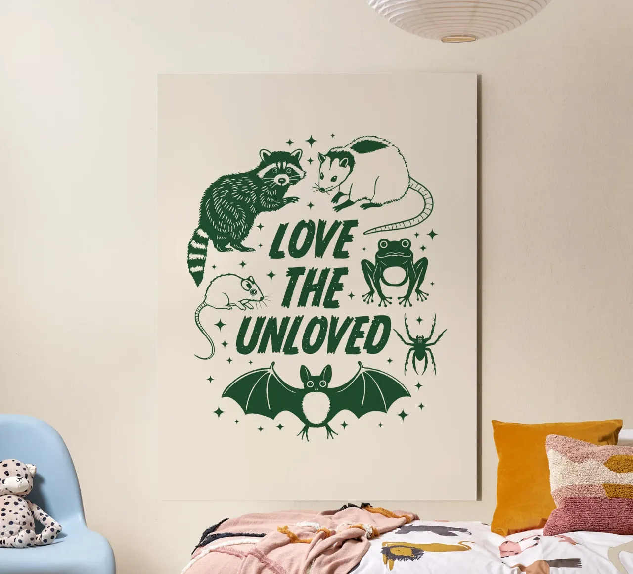 Liebe die Ungeliebten Alu-Dibond von Eco Rebel Creative