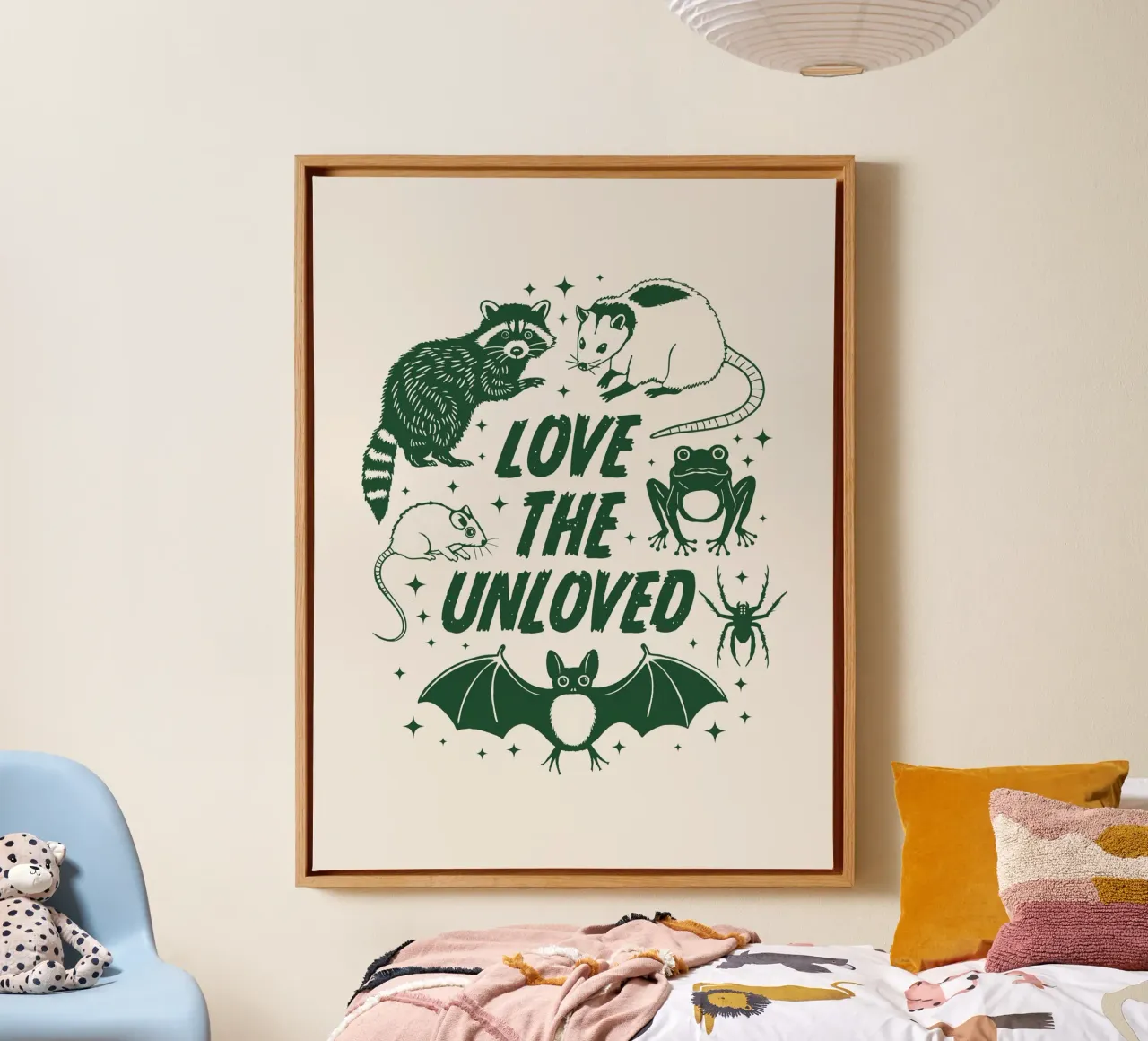 Amare chi non è amato tela da Eco Rebel Creative