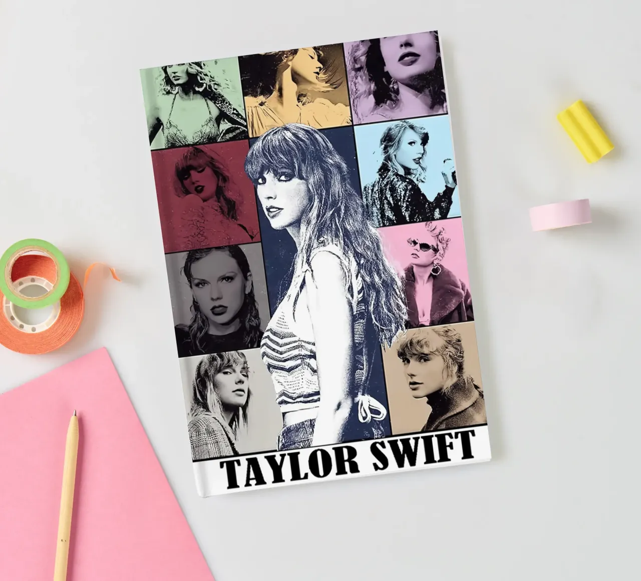 The Eras Tour Vibes Poster notebook by dfgtfdt
