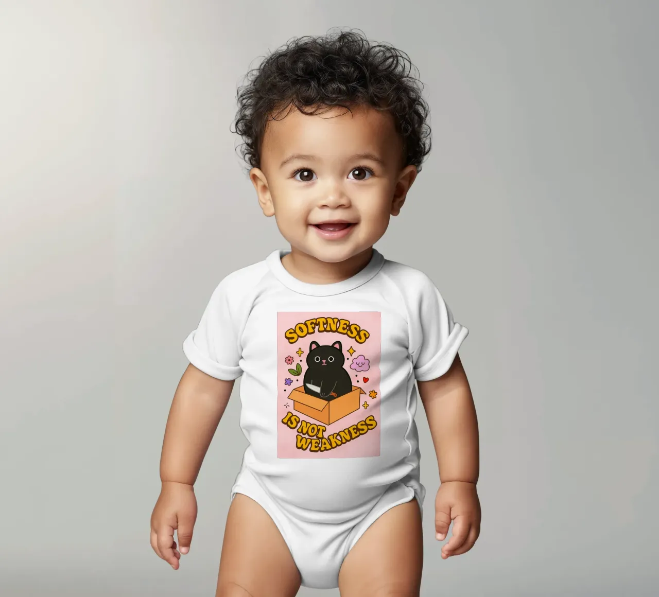La douceur n'est pas une faiblesse body bébé de SADELA