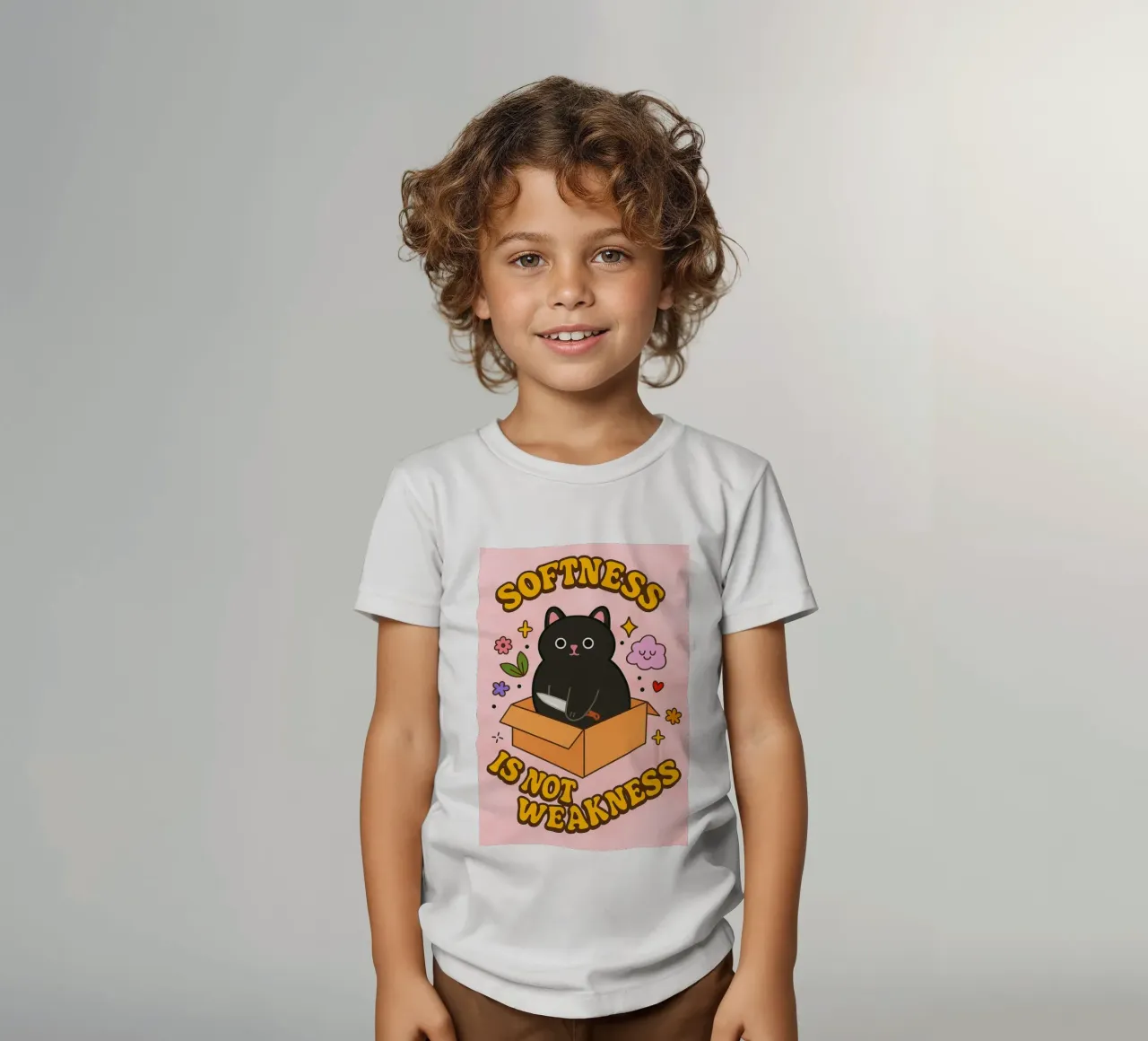 La morbidezza non è debolezza t-shirt bambini da SADELA