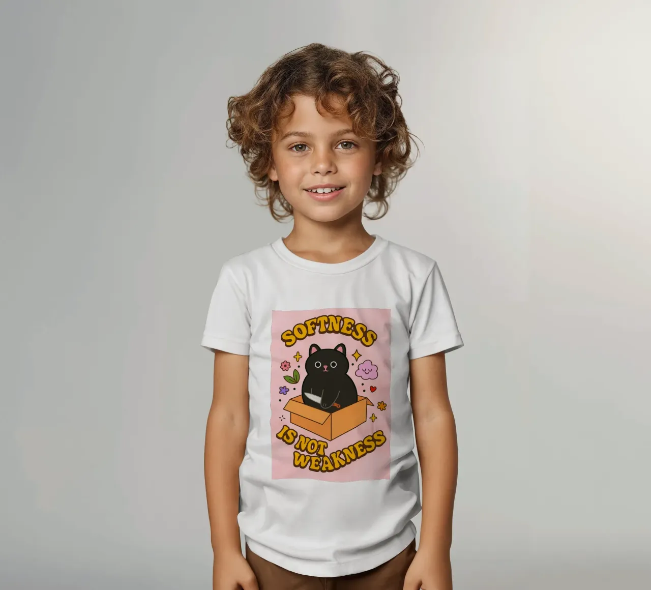 La morbidezza non è debolezza t-shirt bambini da SADELA