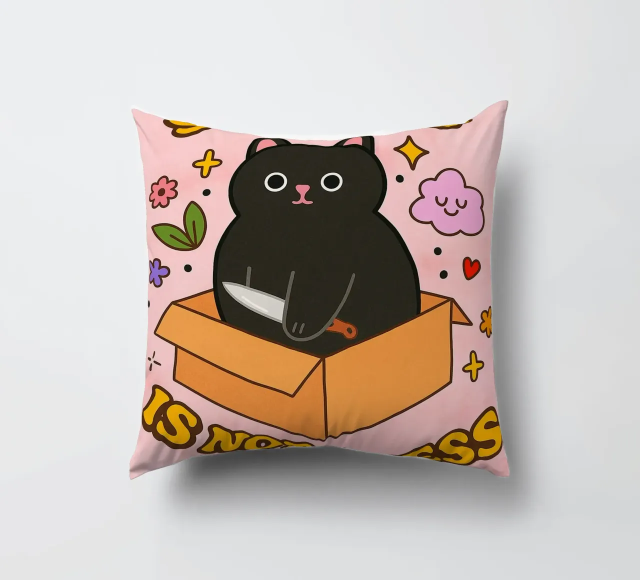 softness is not weakness decorative cushion by SADELA