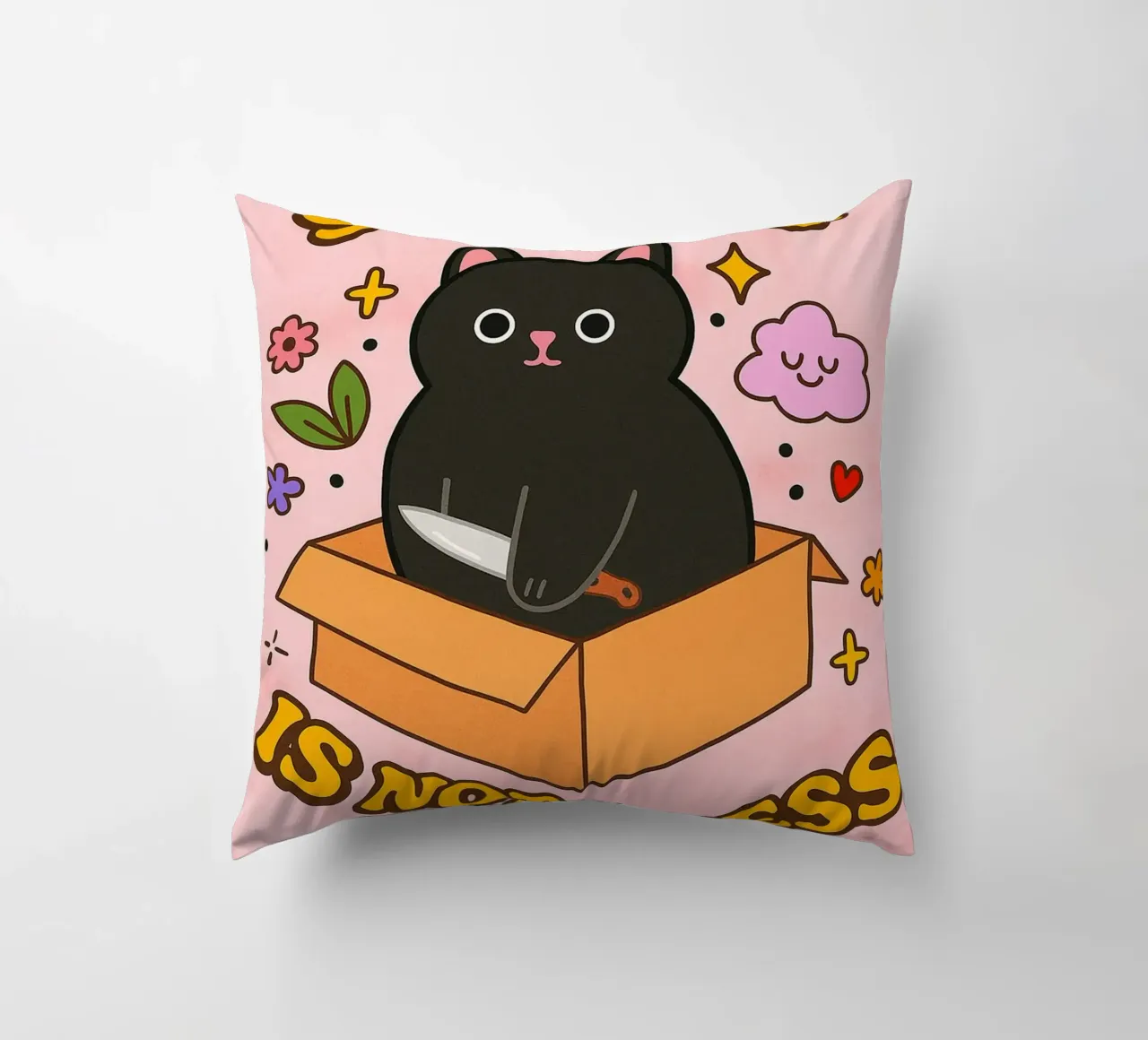 softness is not weakness decorative cushion by SADELA