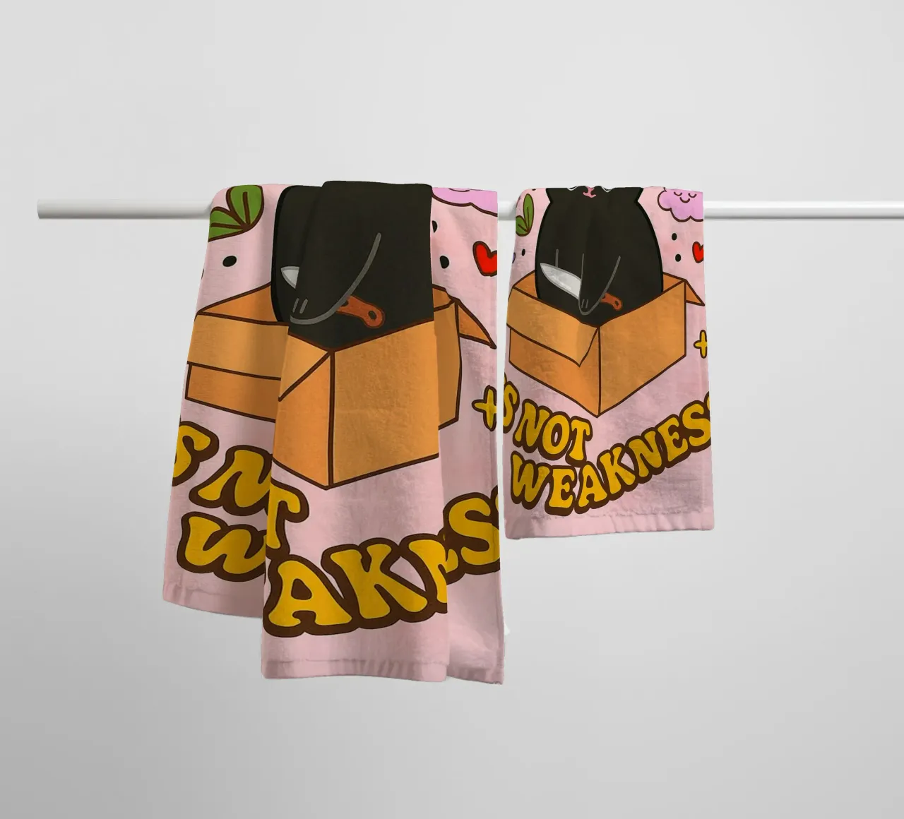 softness is not weakness towel by SADELA