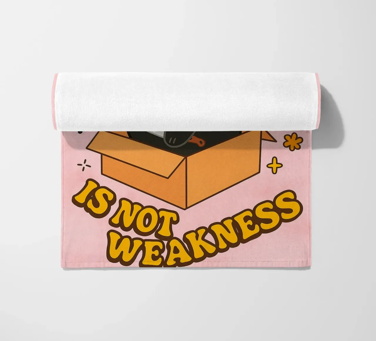 softness is not weakness beach towel by SADELA