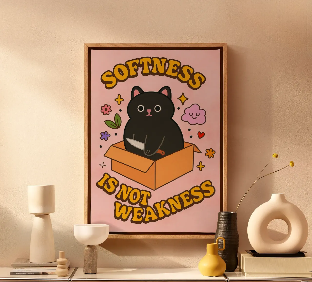 softness is not weakness canvas by SADELA