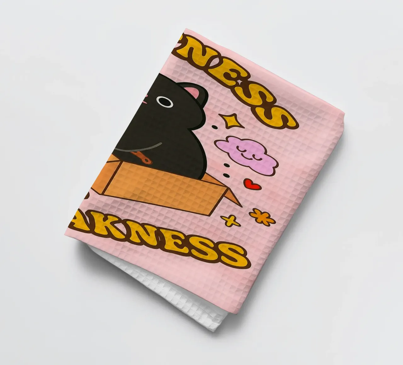 zachtheid is geen zwakte theedoek van SADELA