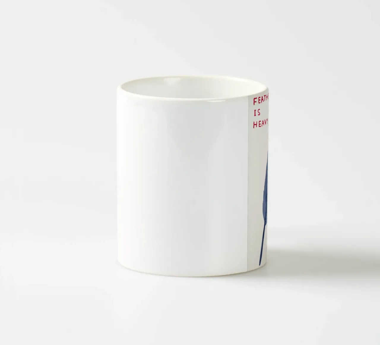 Feather Is Heavy David Shrigley So Damned Heavy tazza in ceramica da RANDER J