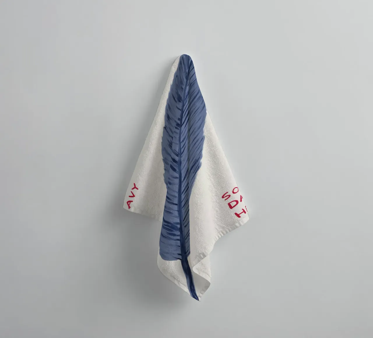 Feather Is Heavy David Shrigley So Damned Heavy asciugamano da bagno da RANDER J