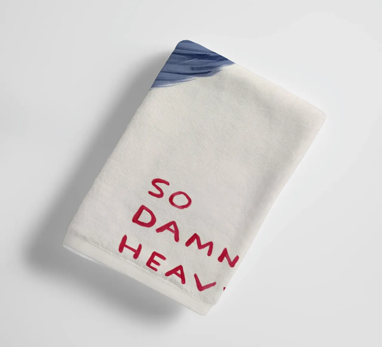Feather Is Heavy David Shrigley So Damned Heavy asciugamano da bagno da RANDER J