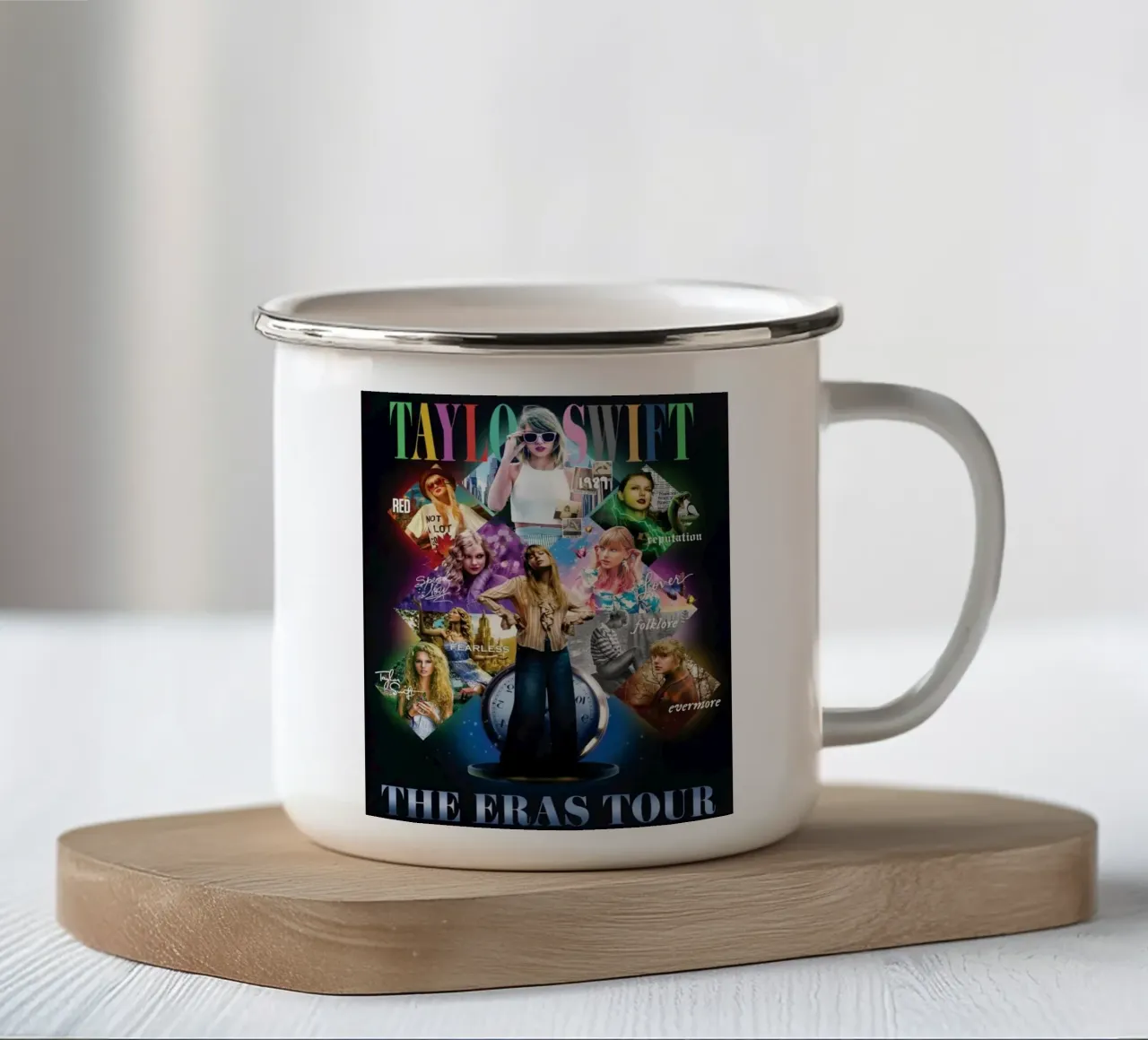 Poster della regina del pop energia Taylor swift tazza in smalto da dfgtfdt