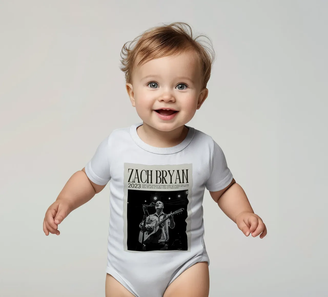 Zach Bryan Kurzarm Babybody von esoygeboys