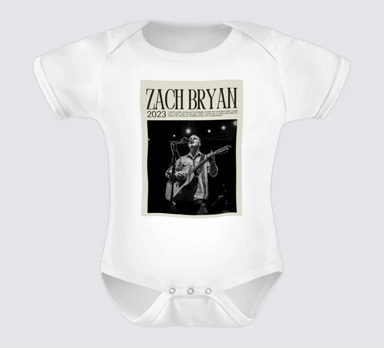 Zach Bryan Kurzarm Babybody von esoygeboys