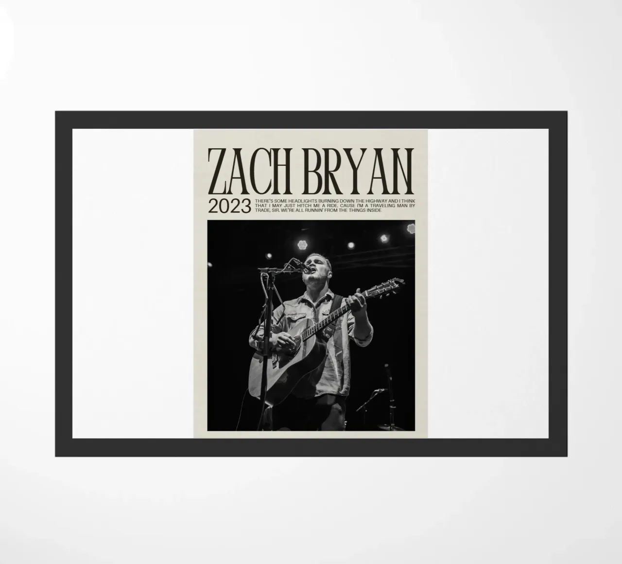 Zach Bryan felpudo de esoygeboys