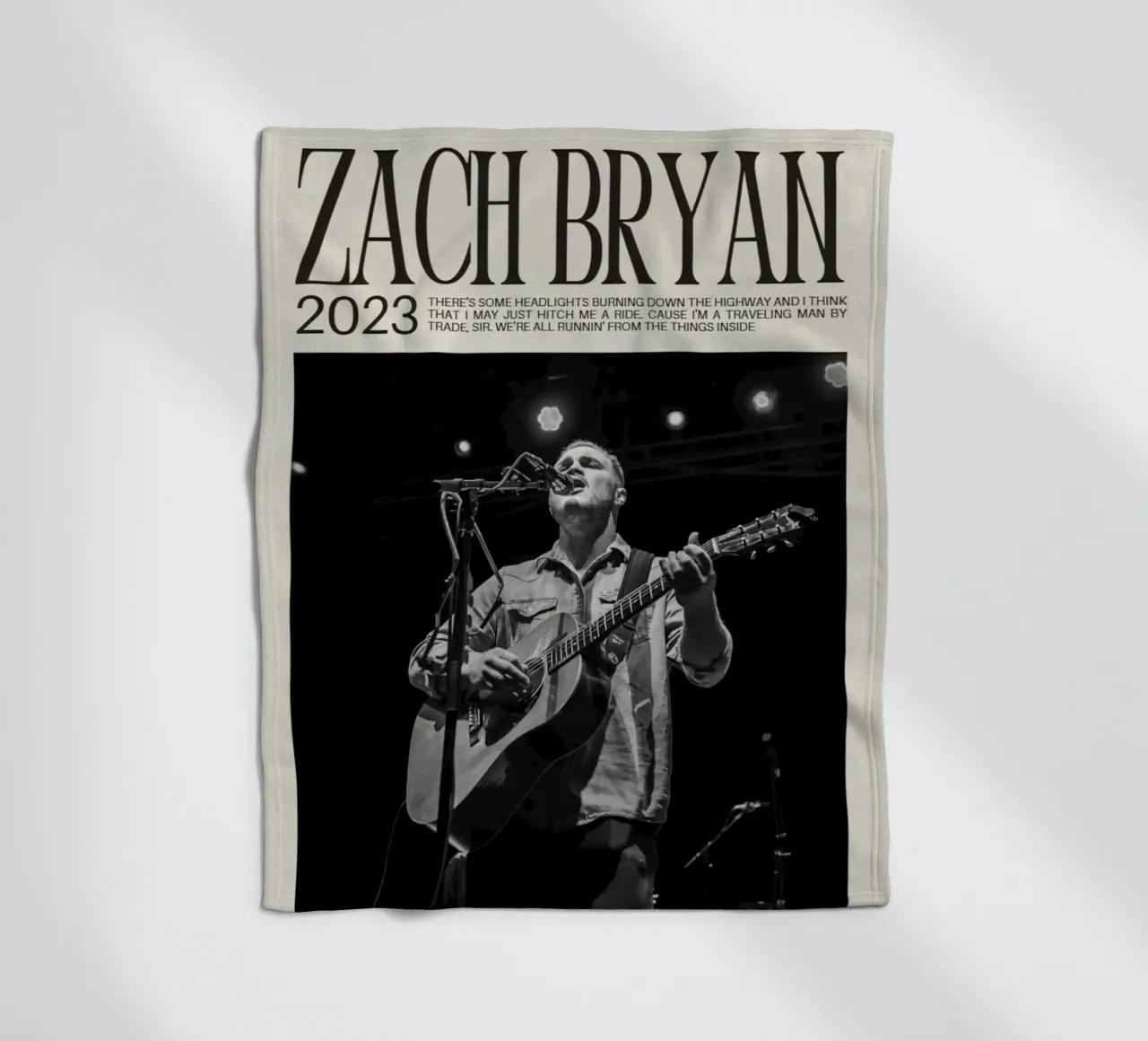 Zach Bryan coperta in pile da esoygeboys