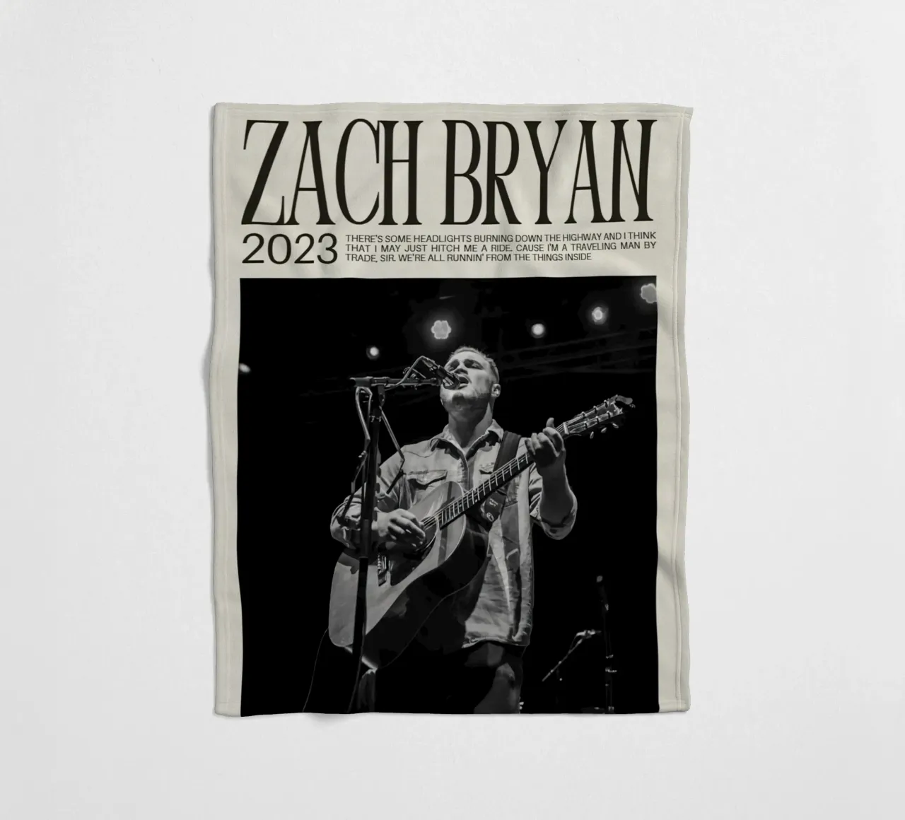 Zach Bryan coperta in pile da esoygeboys