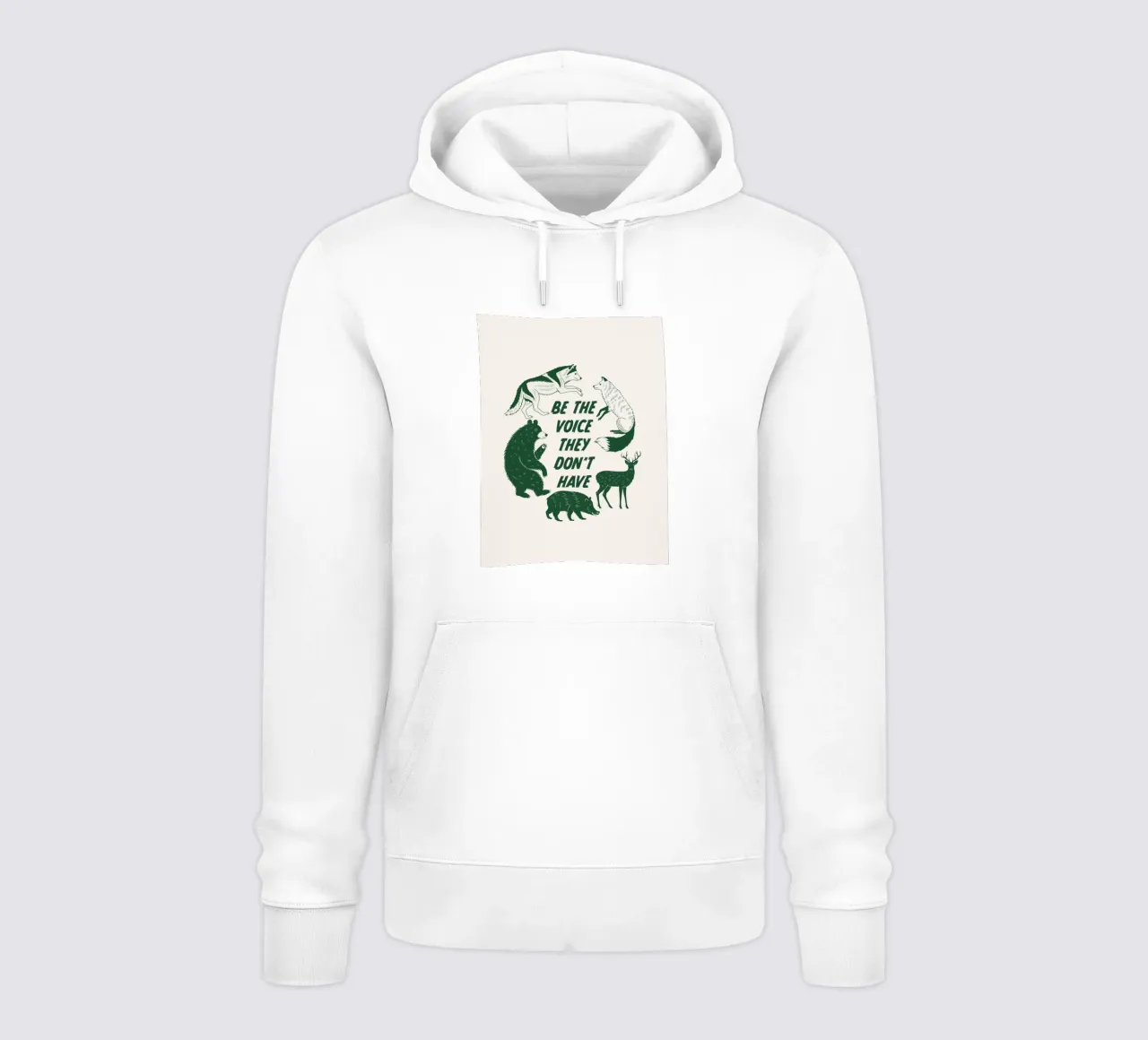 Sii la voce felpa con cappuccio da Eco Rebel Creative