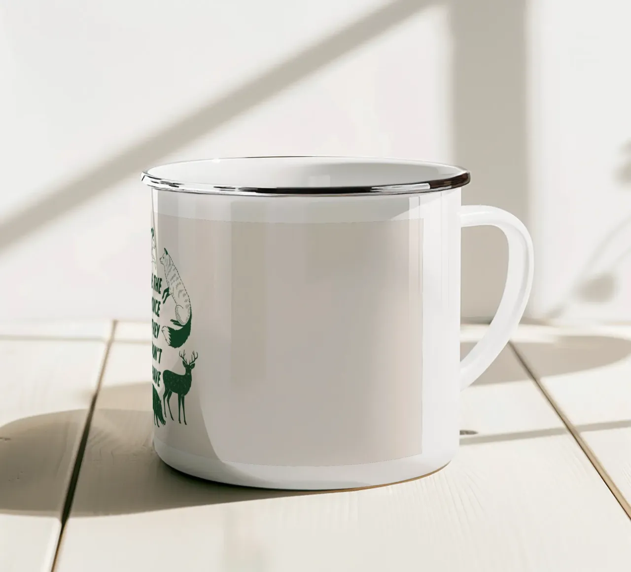 Sii la voce tazza in smalto da Eco Rebel Creative