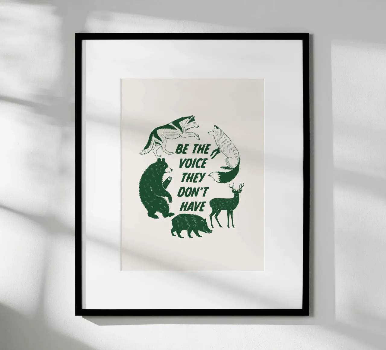 Wees de stem poster van Eco Rebel Creative