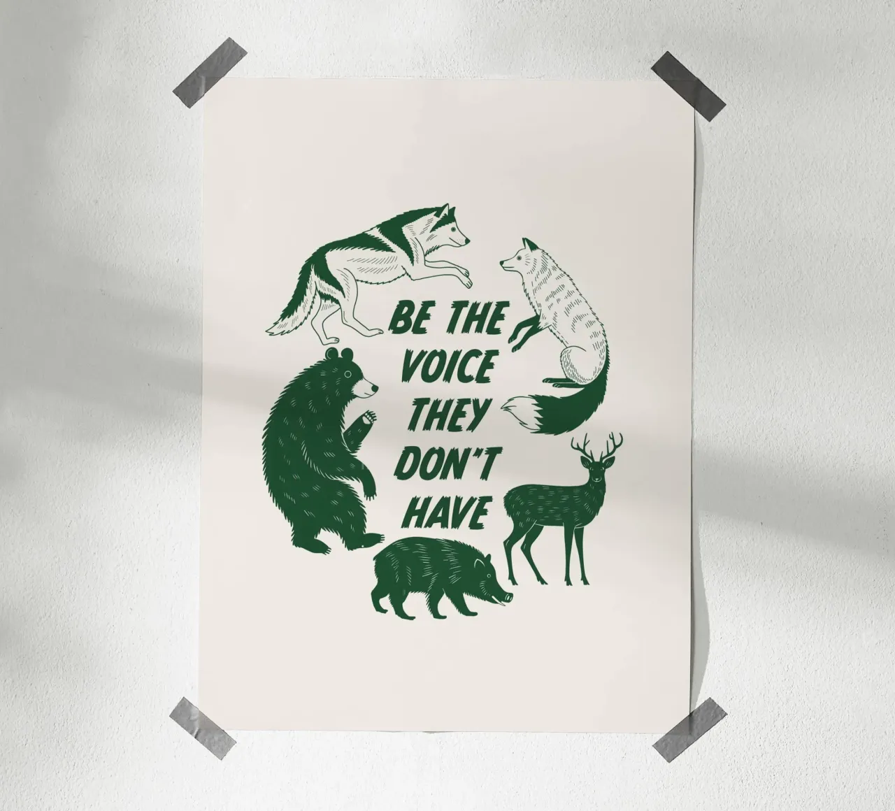 Wees de stem poster van Eco Rebel Creative