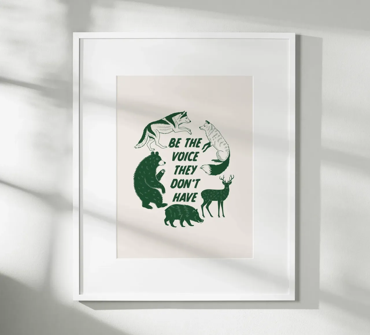 Wees de stem poster van Eco Rebel Creative