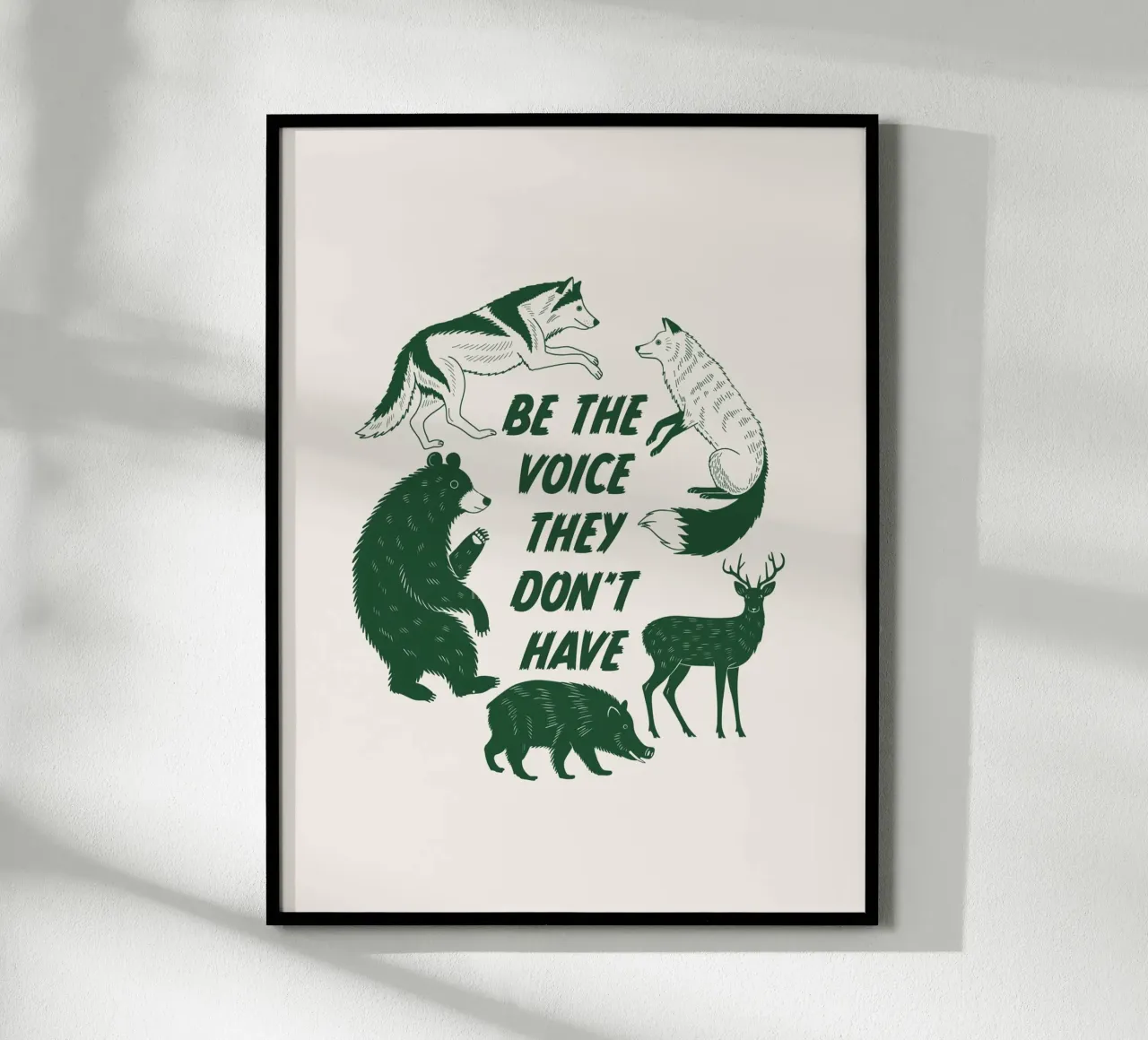 Wees de stem poster van Eco Rebel Creative