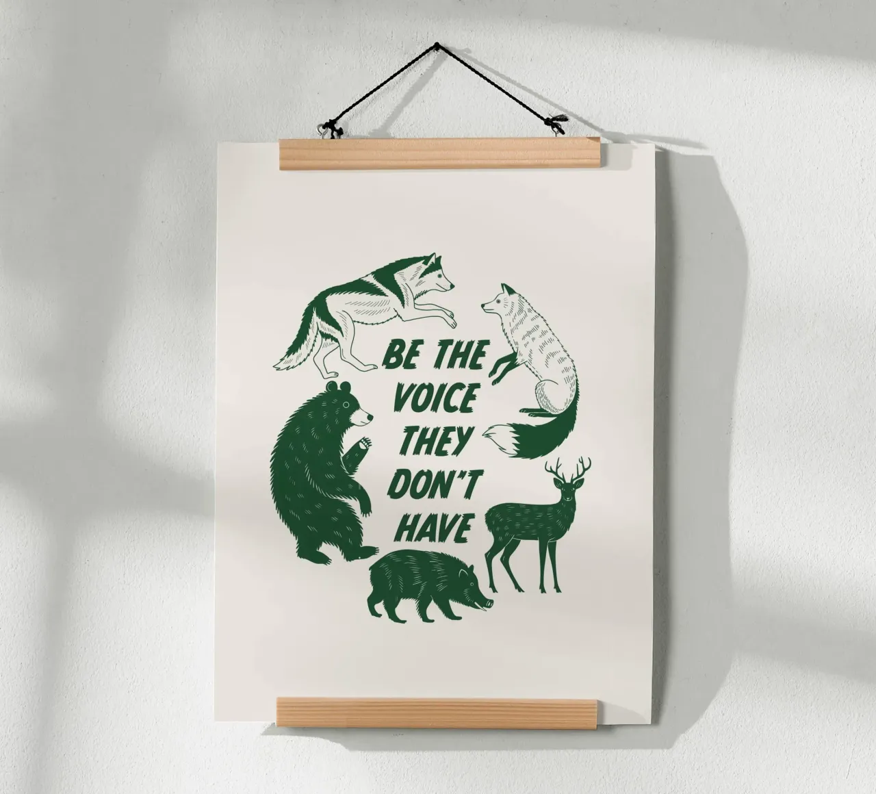 Wees de stem poster van Eco Rebel Creative