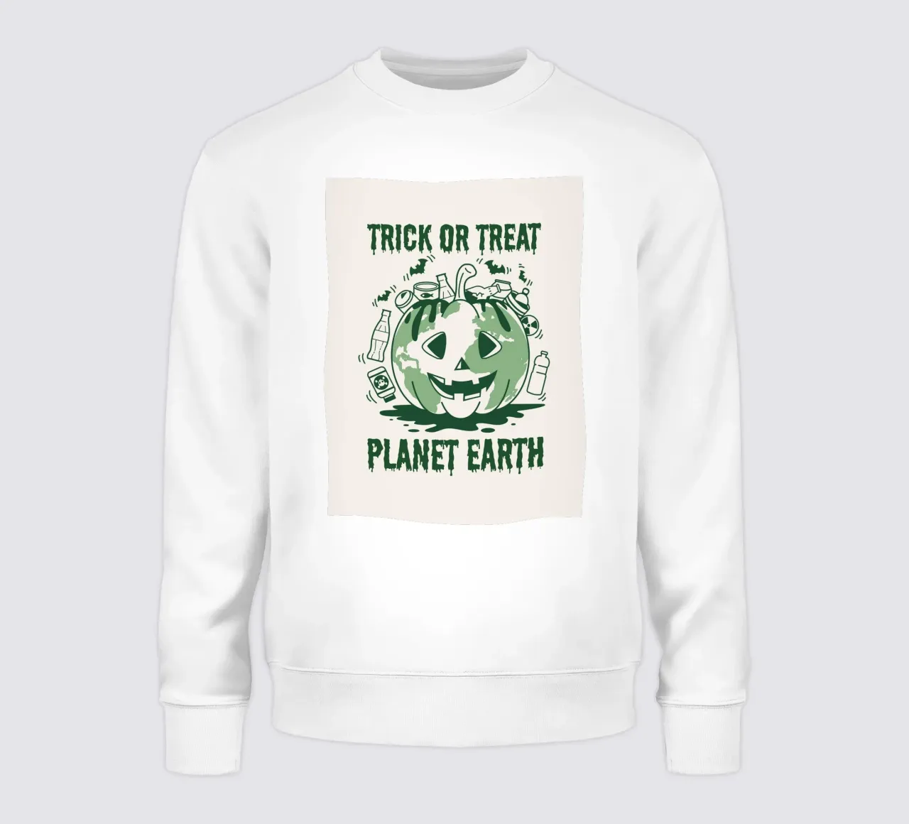 Süßes oder Saures - Planet Erde Sweatshirt von Eco Rebel Creative