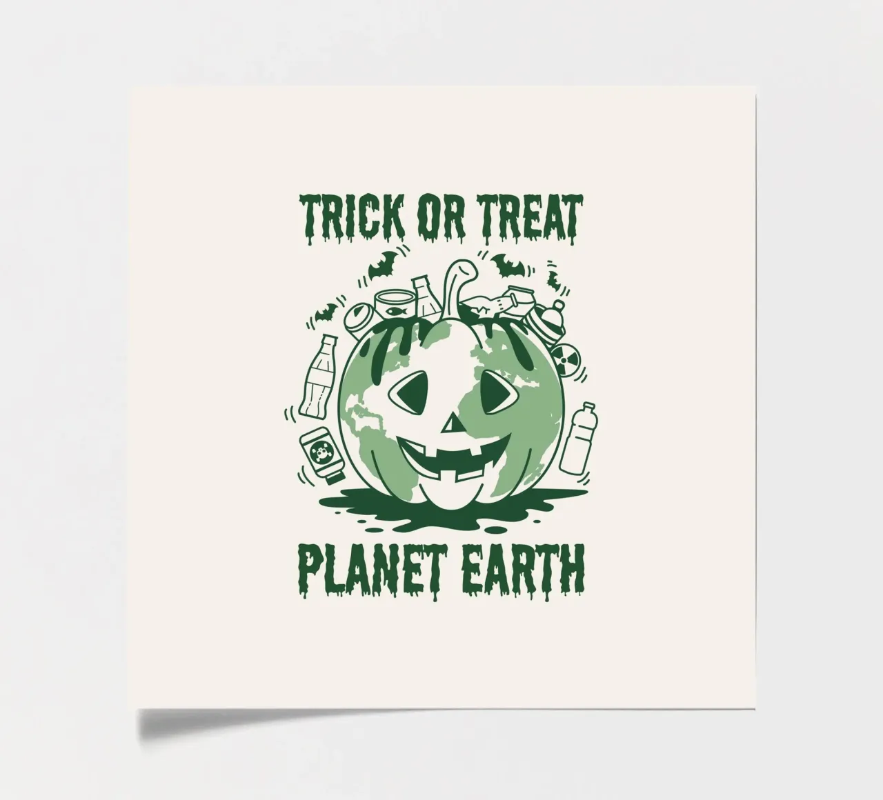 Süßes oder Saures - Planet Erde Stickerbogen von Eco Rebel Creative