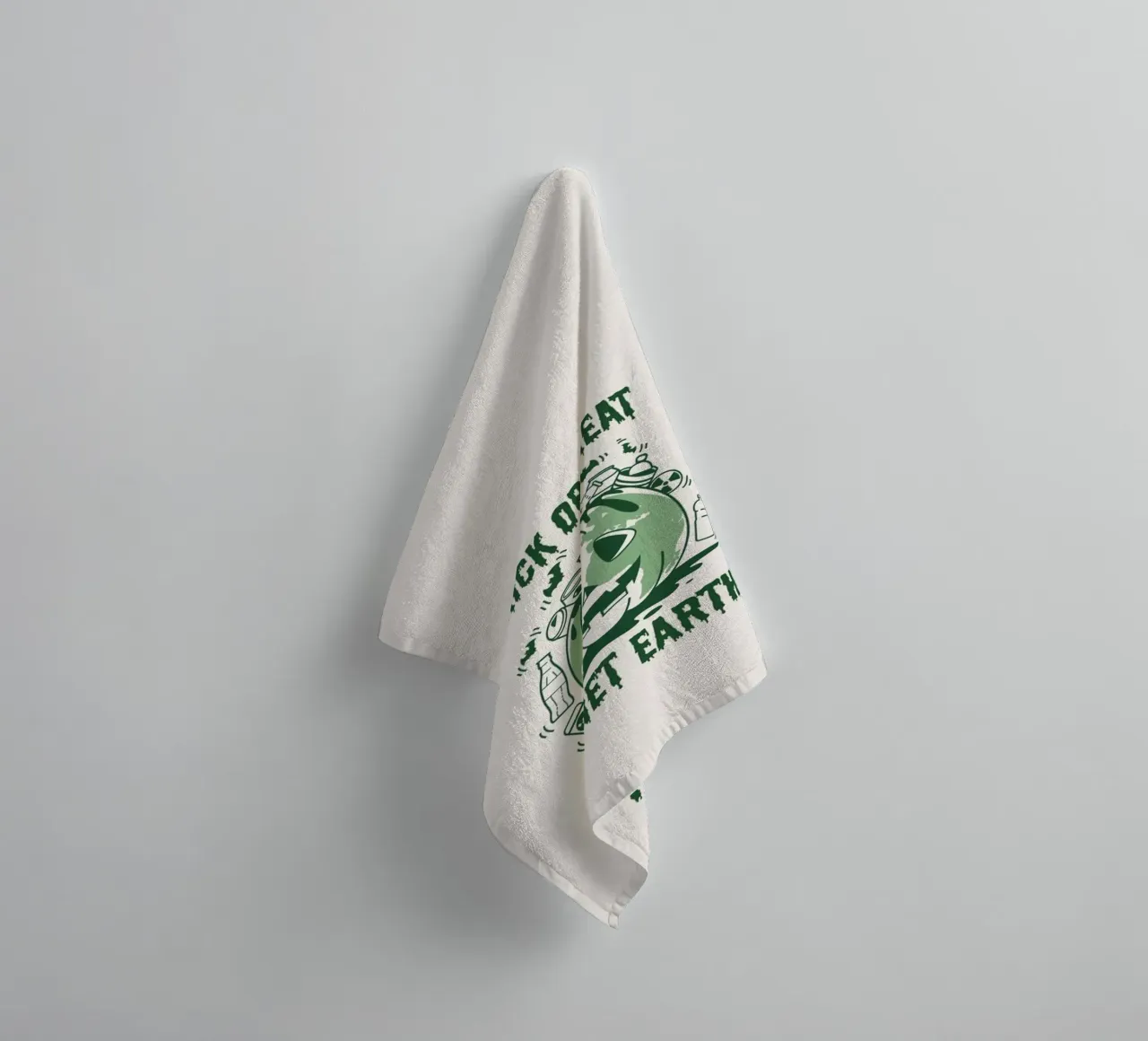 Süßes oder Saures - Planet Erde Handtuch von Eco Rebel Creative