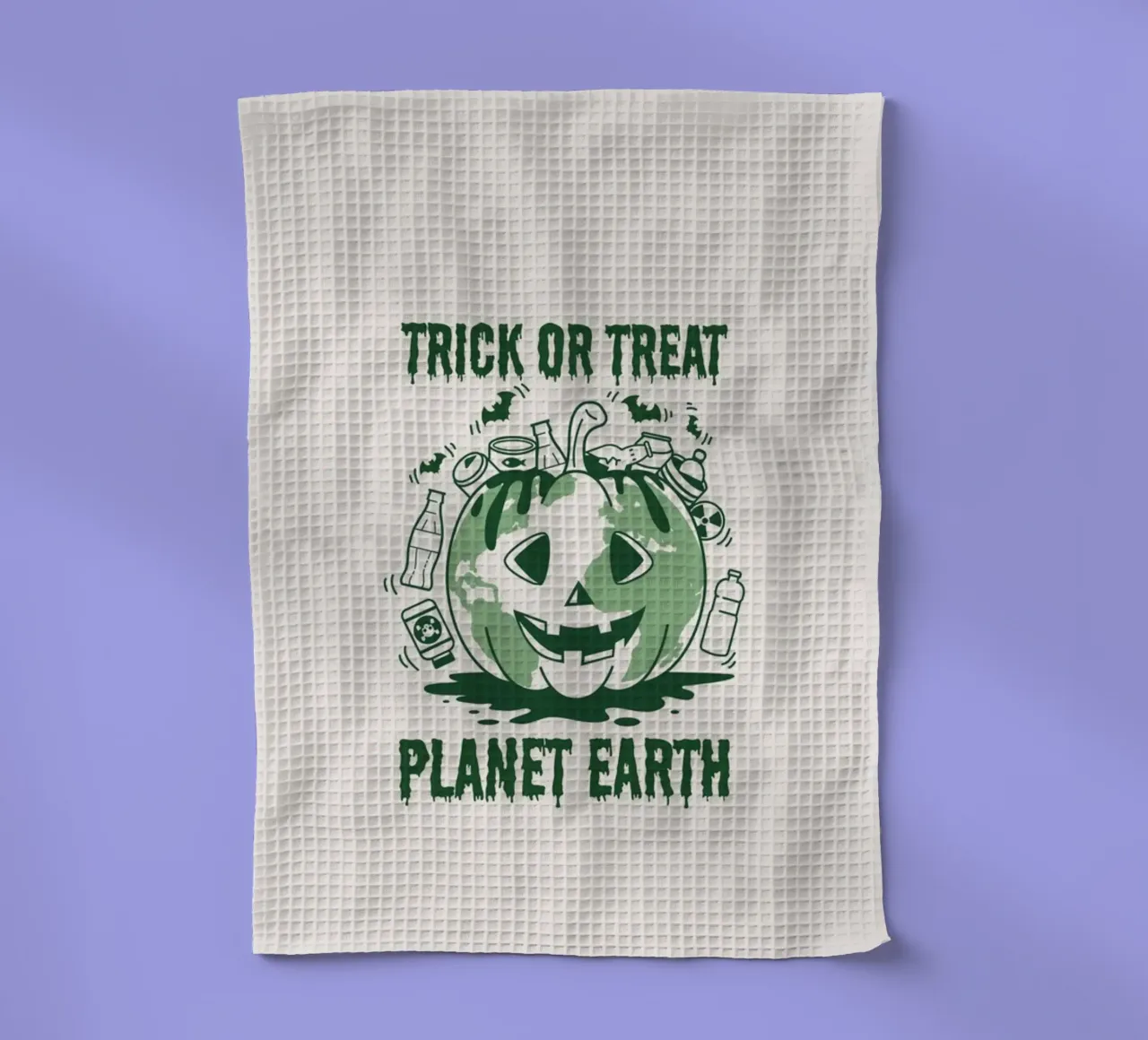Süßes oder Saures - Planet Erde Geschirrtuch von Eco Rebel Creative