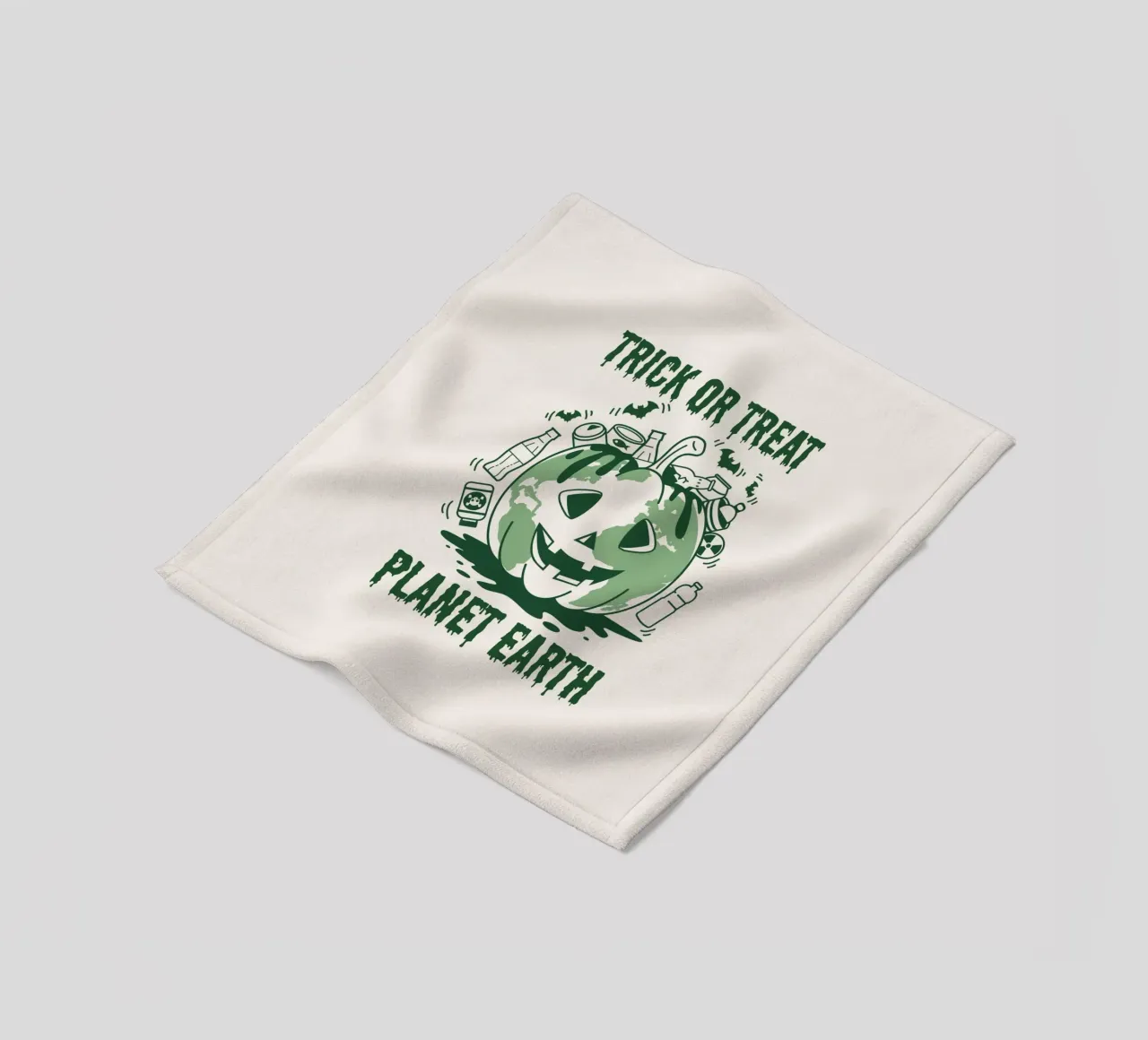 Süßes oder Saures - Planet Erde Fleecedecke von Eco Rebel Creative