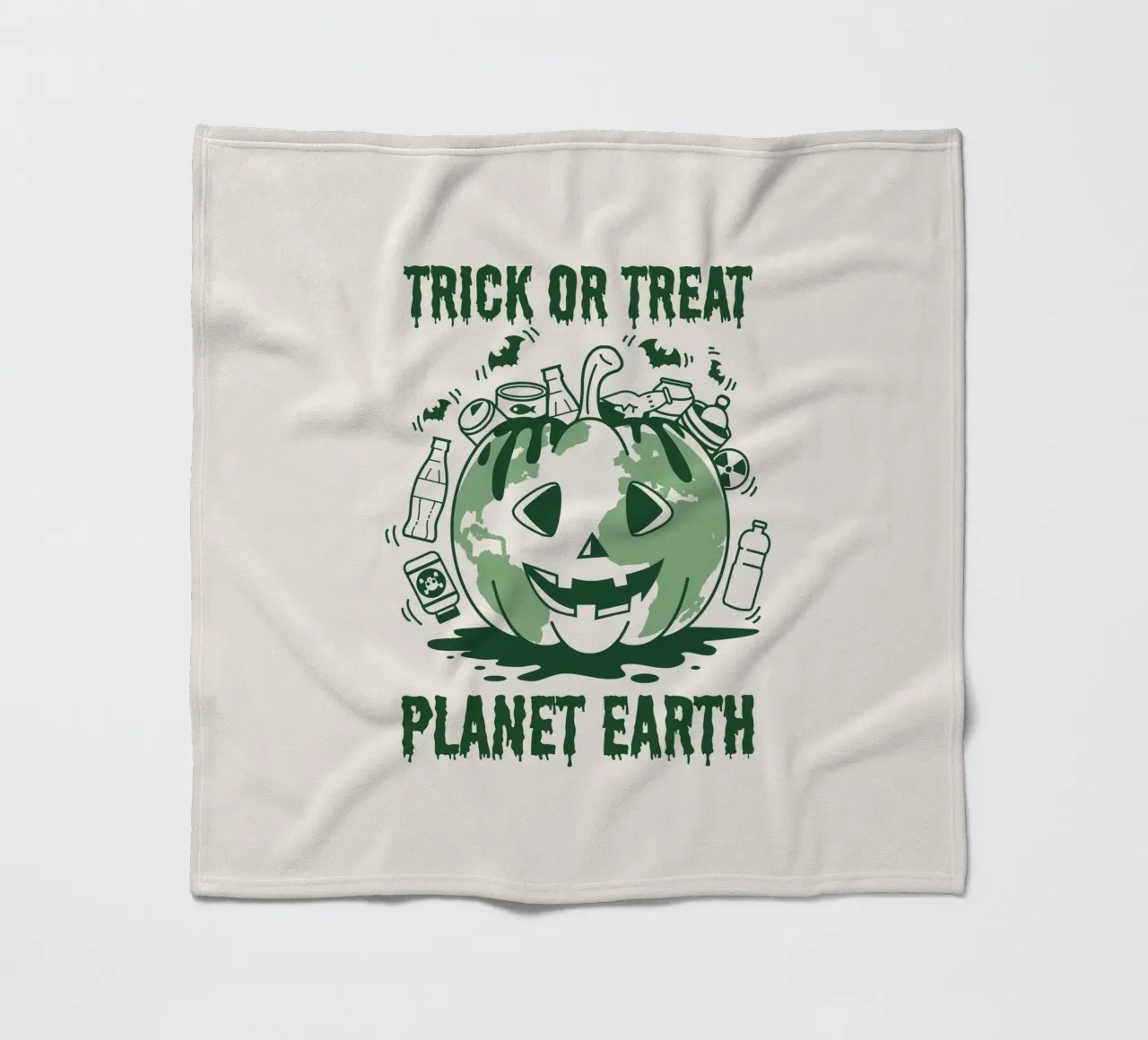 Süßes oder Saures - Planet Erde Fleecedecke von Eco Rebel Creative