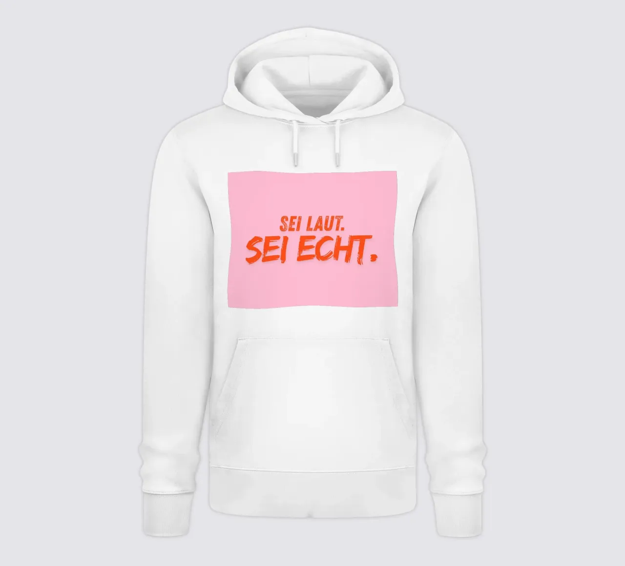 Sei laut. Sei echt. felpa con cappuccio da DigiWunderwerk
