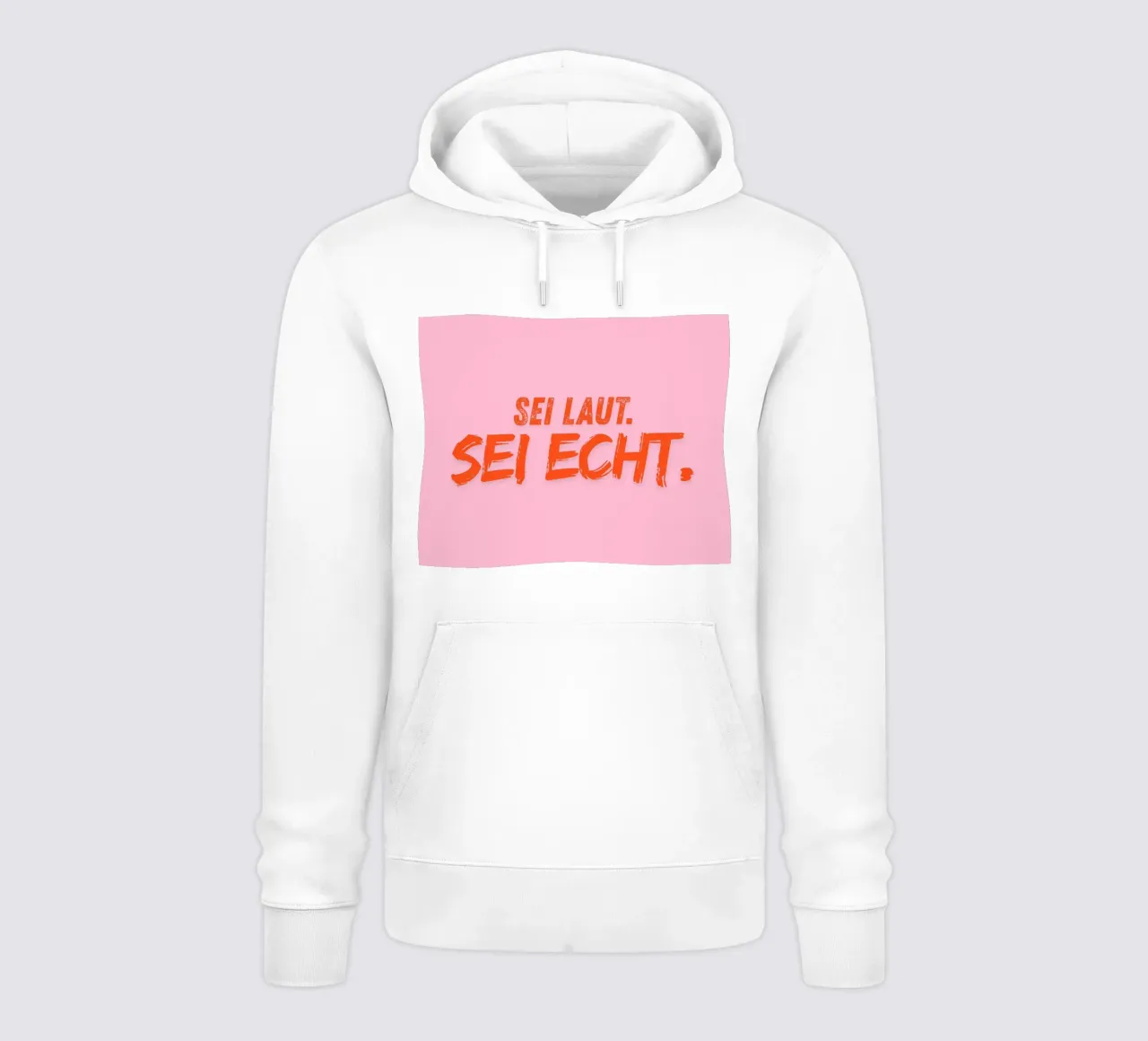 Sei laut. Sei echt. felpa con cappuccio da DigiWunderwerk