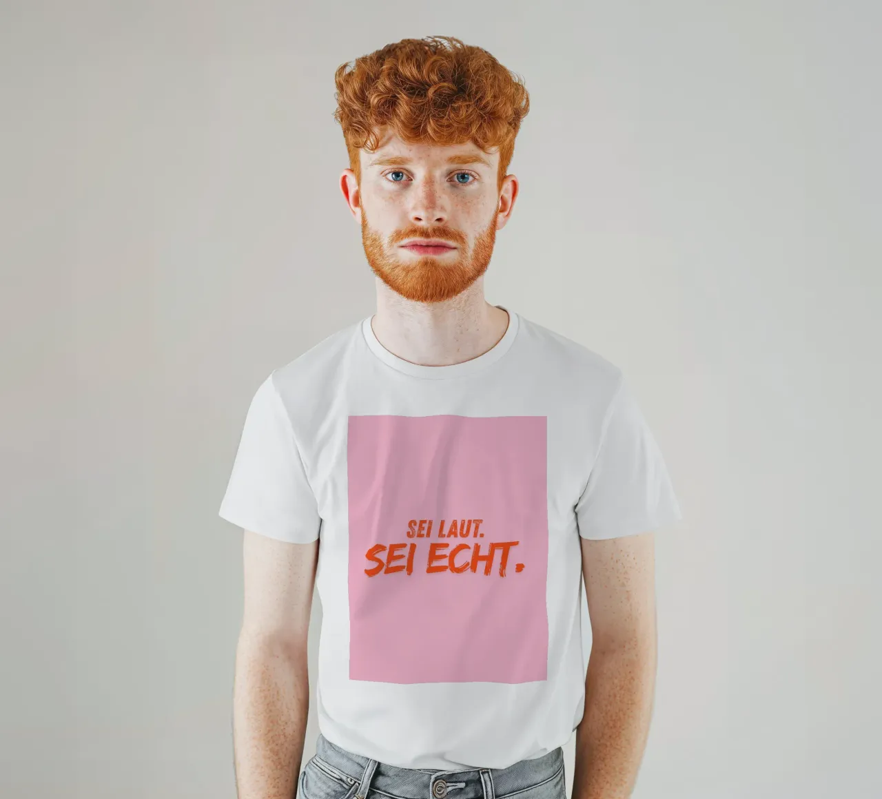 Sei laut. Sei echt. t-shirt da DigiWunderwerk
