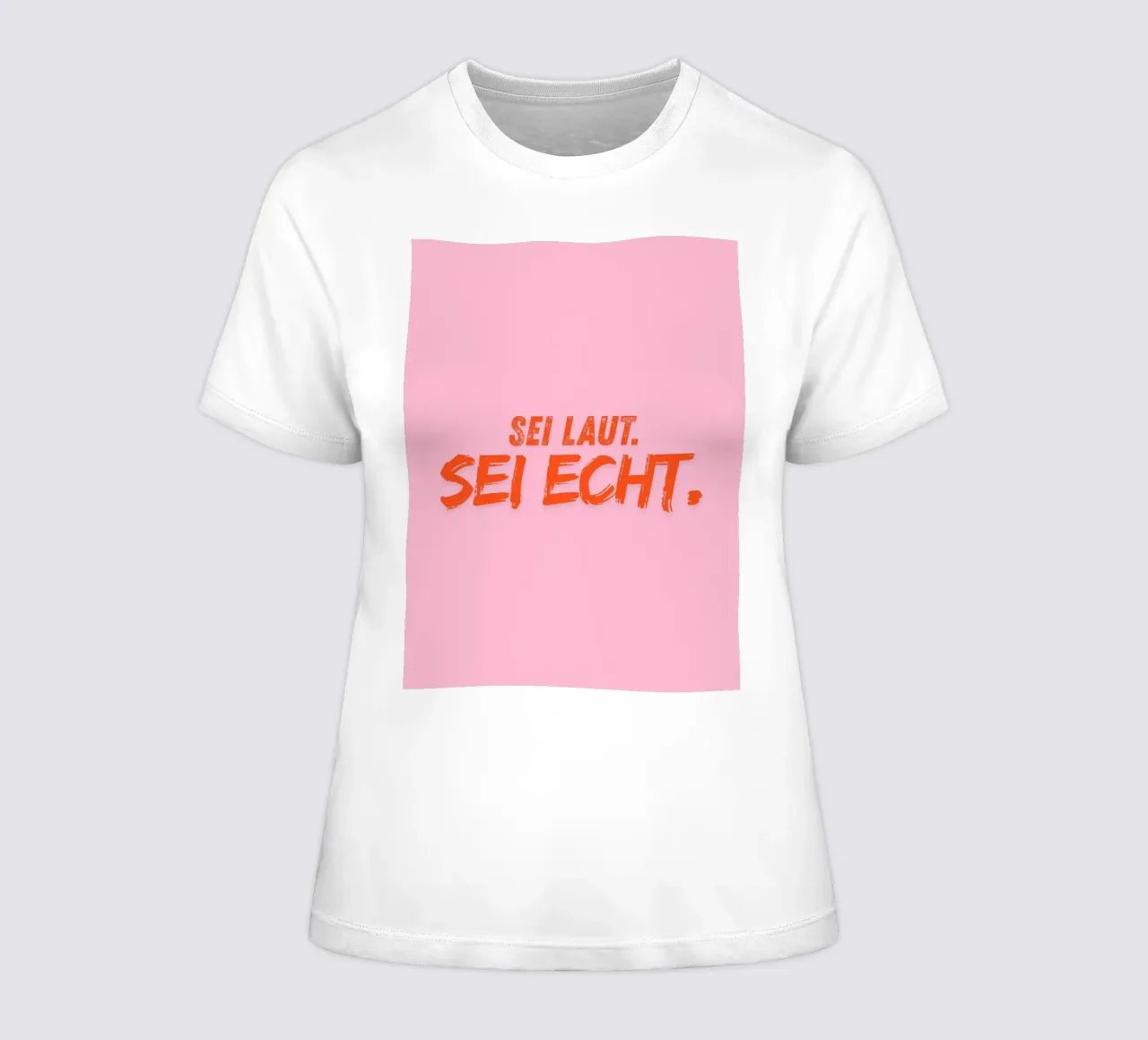 Sei laut. Sei echt. t-shirt da donna da DigiWunderwerk