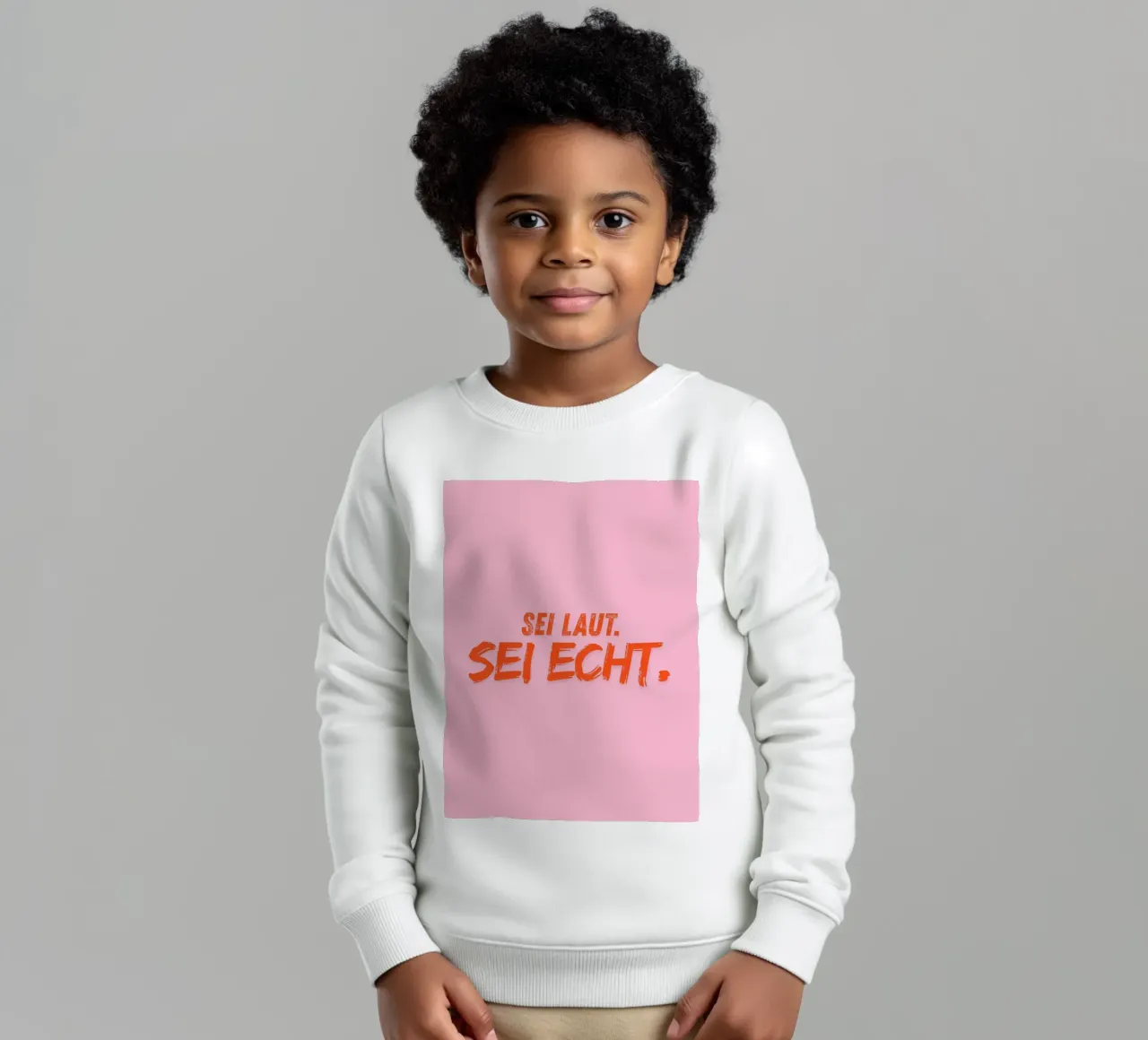 Sei laut. Sei echt. felpa bambino da DigiWunderwerk