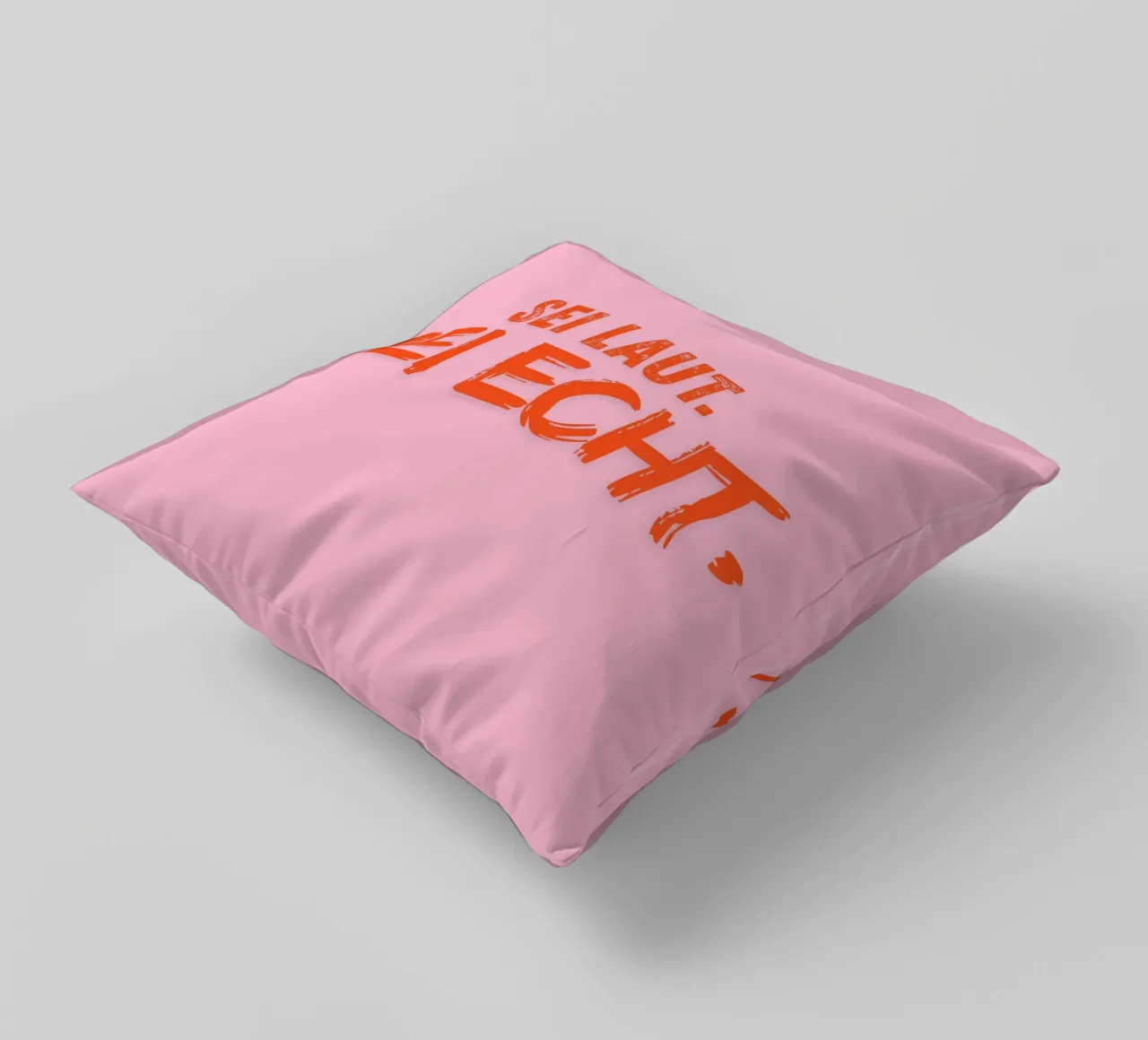 Sei laut. Sei echt. cuscino da DigiWunderwerk