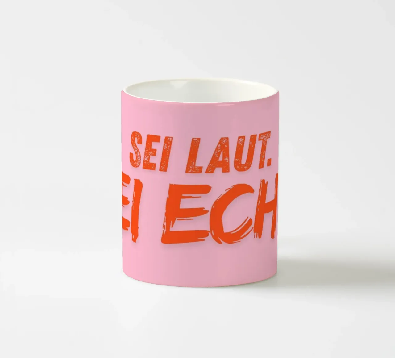 Sei laut. Sei echt. tazza in ceramica da DigiWunderwerk