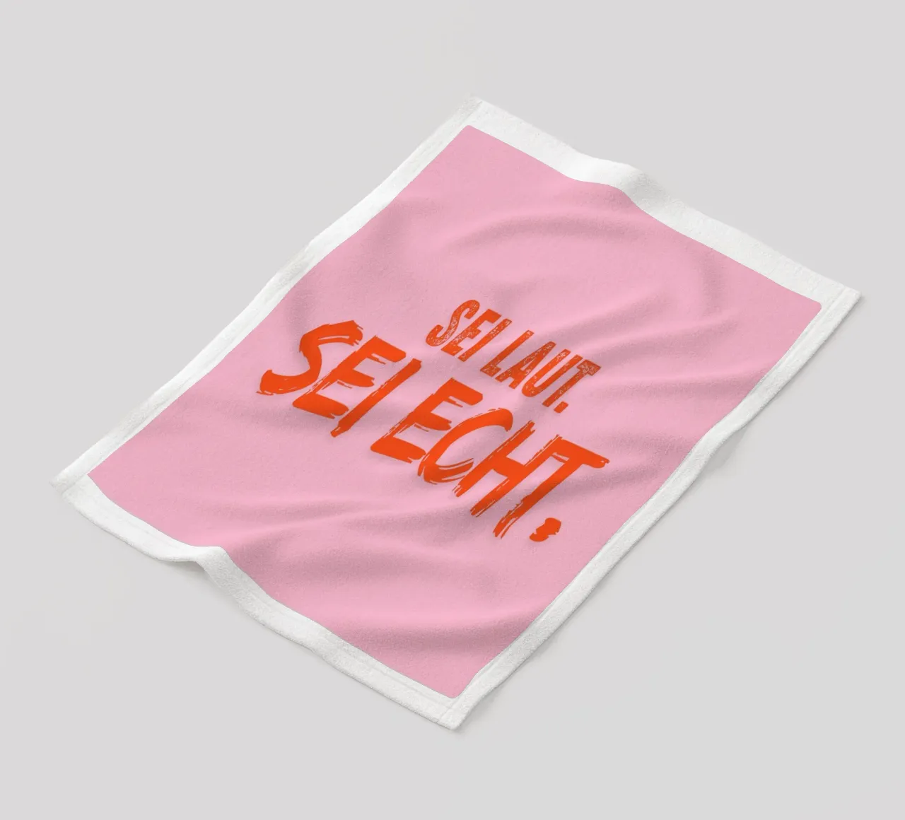 Sei laut. Sei echt. coperta in pile da DigiWunderwerk