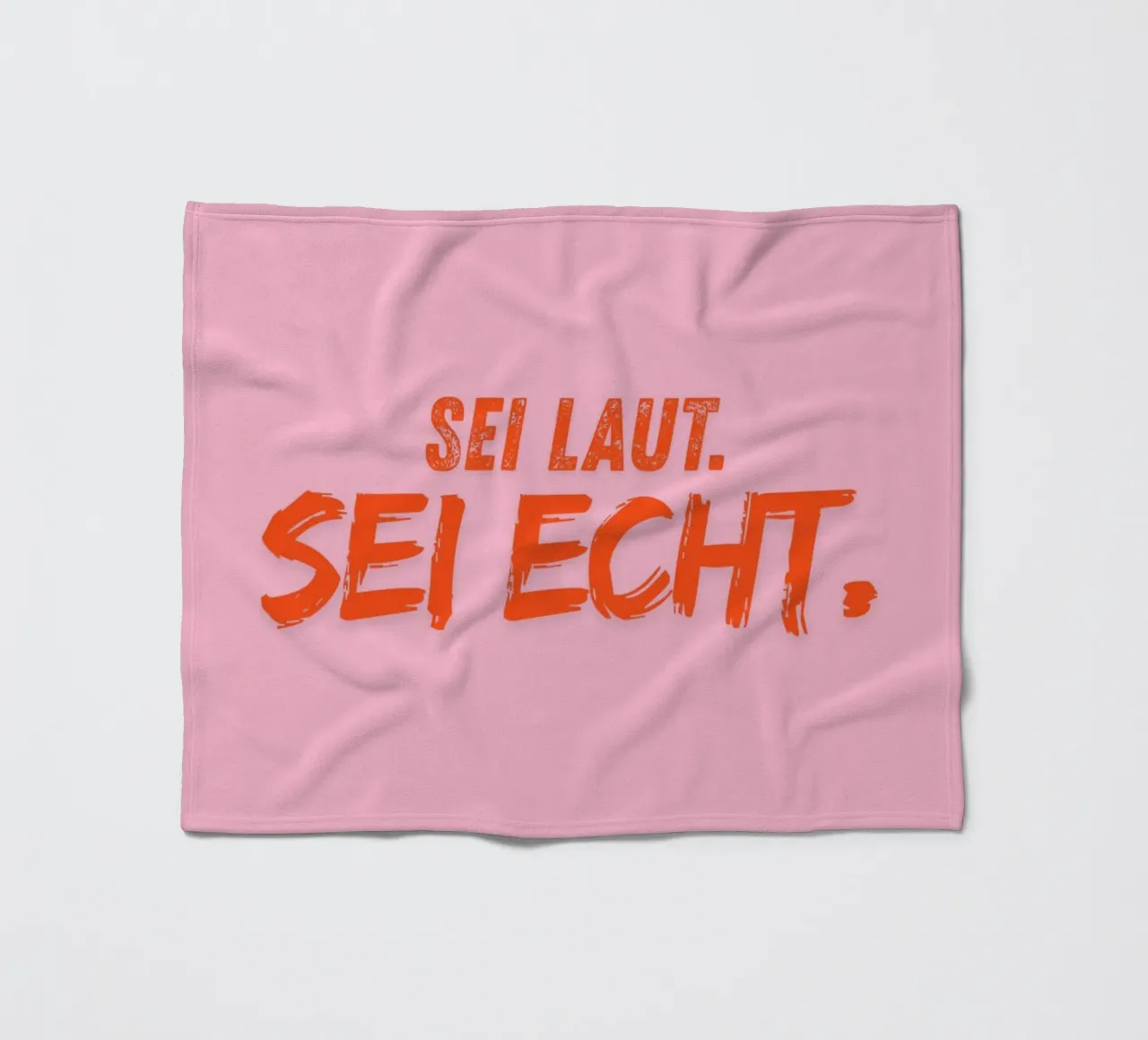 Sei laut. Sei echt. coperta in pile da DigiWunderwerk
