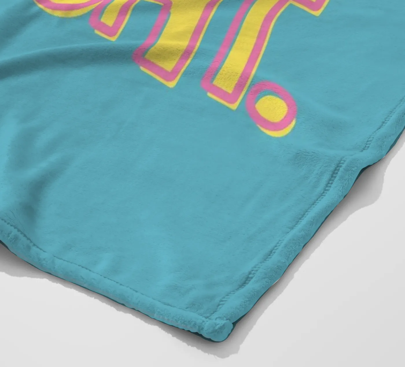 Sei laut. Sei echt. Fleecedecke von DigiWunderwerk