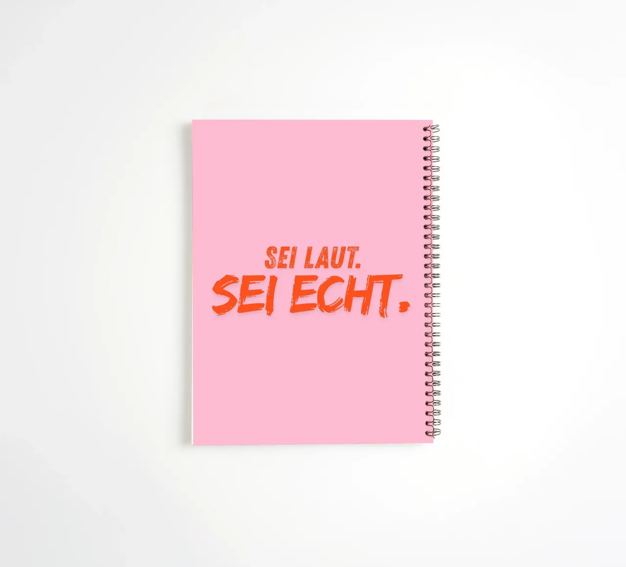 Sei laut. Sei echt. diario ad anelli da DigiWunderwerk